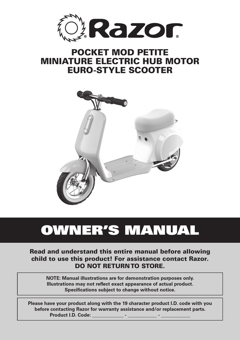 Razor Pocket Mod Petite User manual