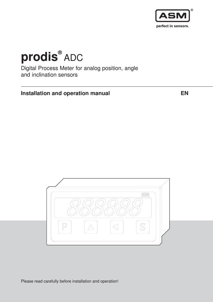 ASM prodis ADC Installation and operation manual