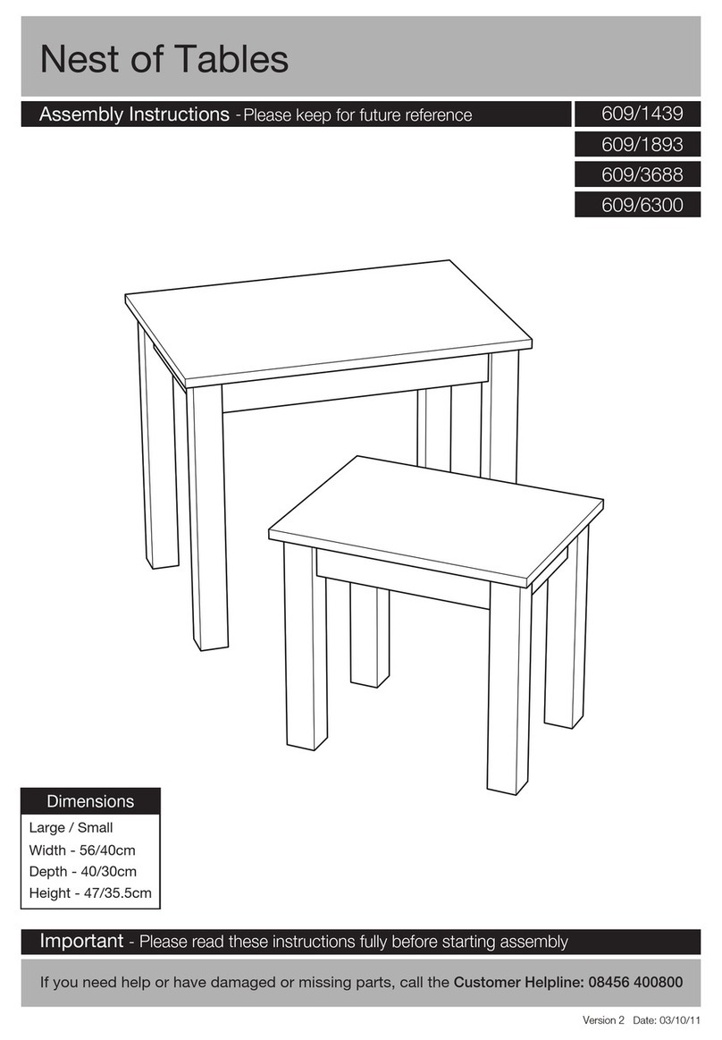 Argos Nest of Tables 609/1439 User manual