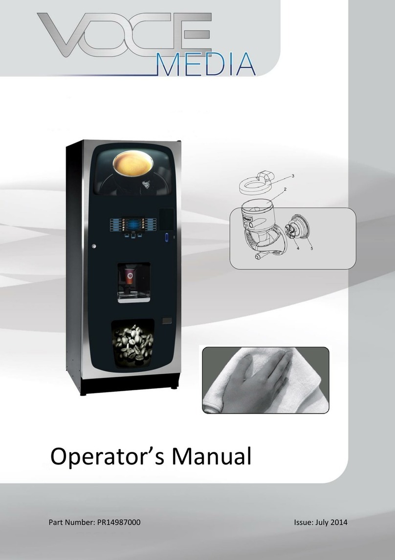 Crane Merchandising Systems VOCE Media Operator's manual