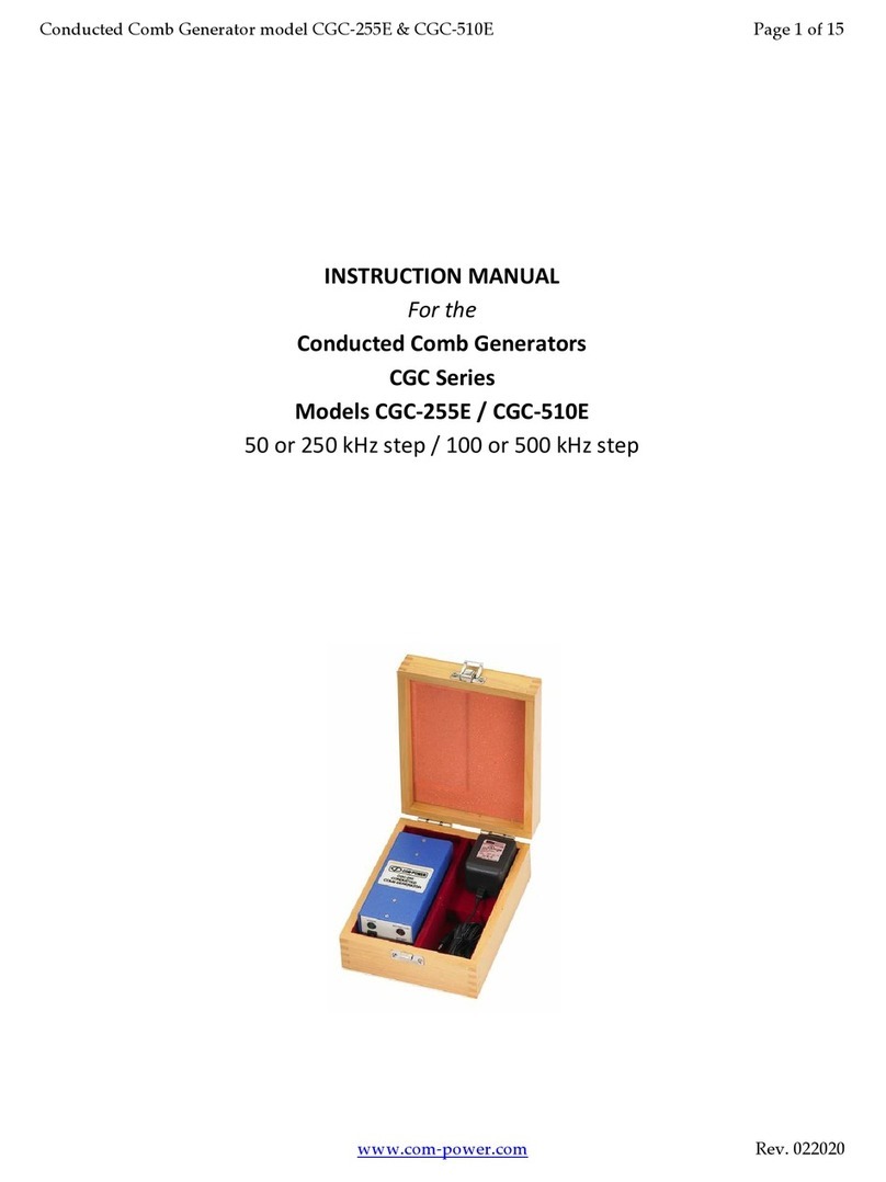 Com-Power CGC Series User manual