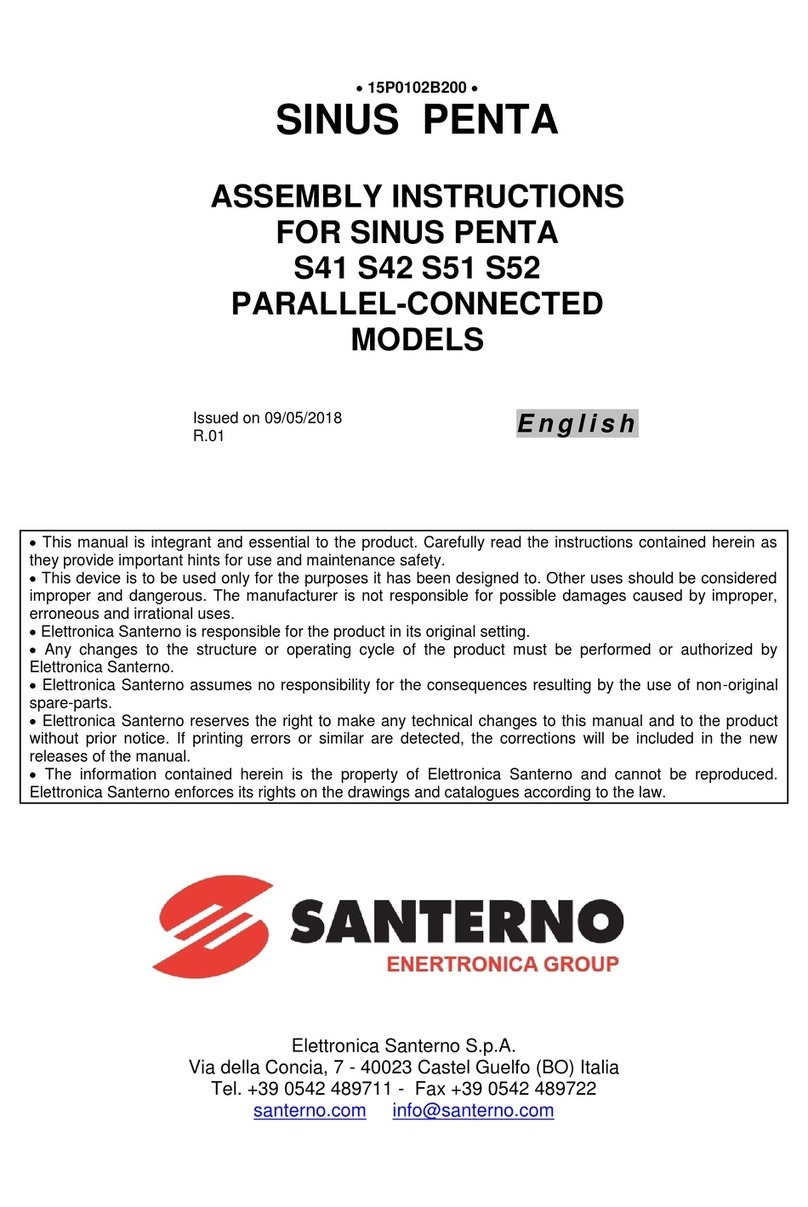 Santerno SINUS PENTA S41 Assembly instructions