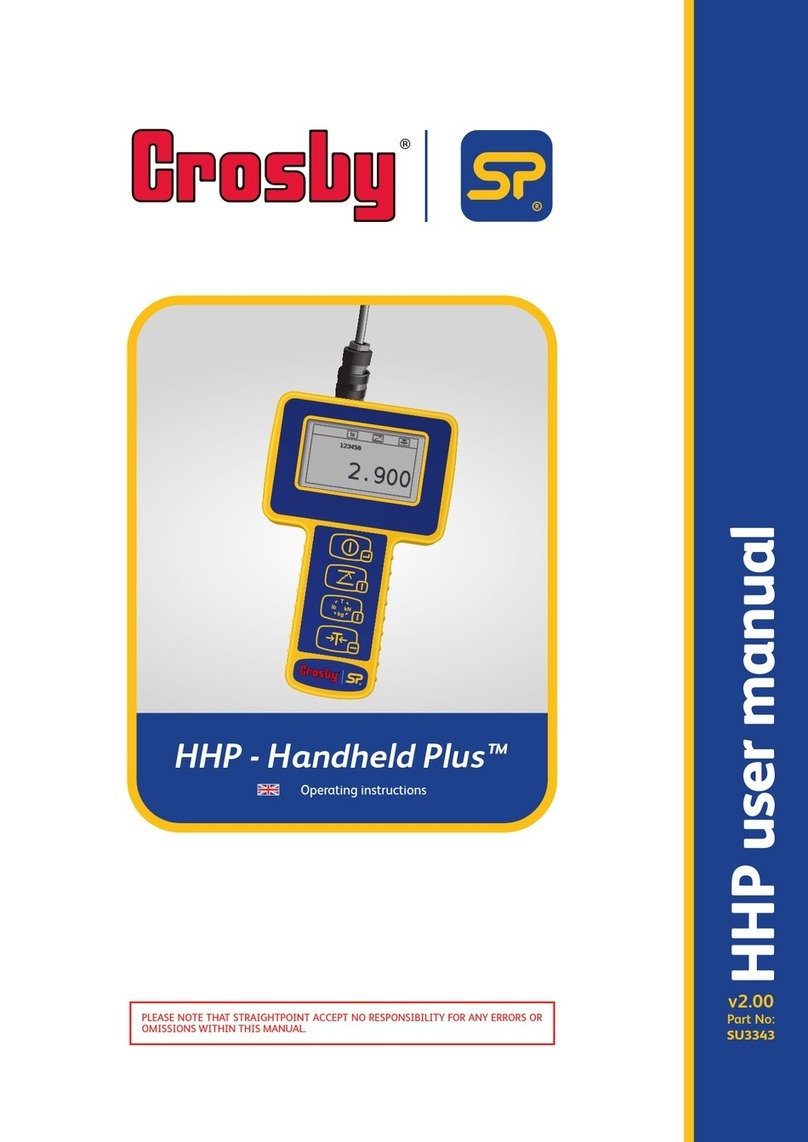 Crosby SP Handheld Plus operating instructions Crosby SP Handheld Plus operating instructions
