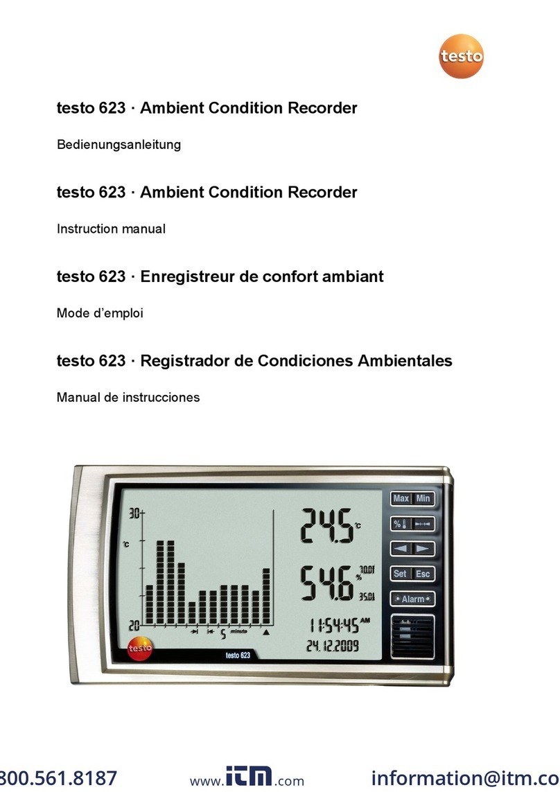 TESTO 623 User manual