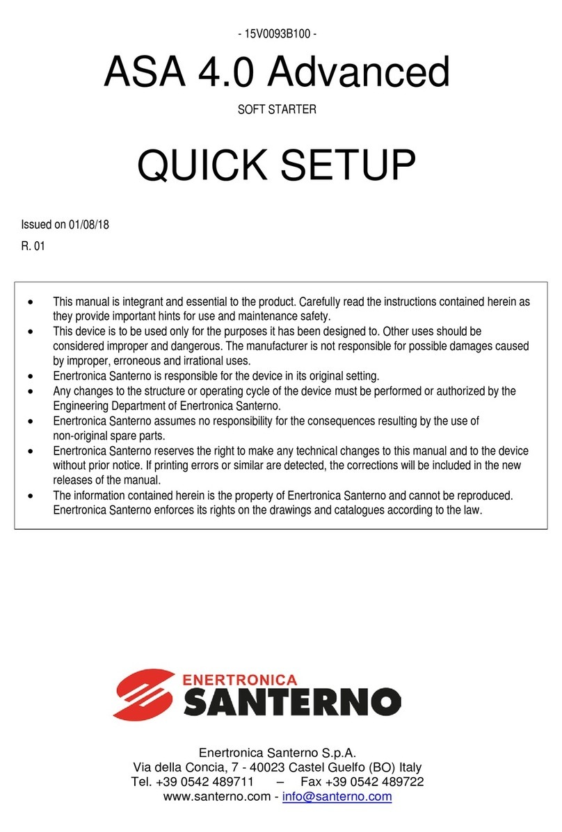 Santerno ASA 4.0 Advanced Specification sheet Santerno ASA 4.0 Advanced Specification sheet