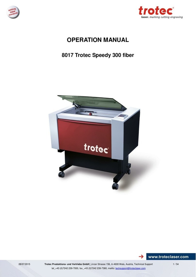 Trotec Speedy 300 fiber User manual