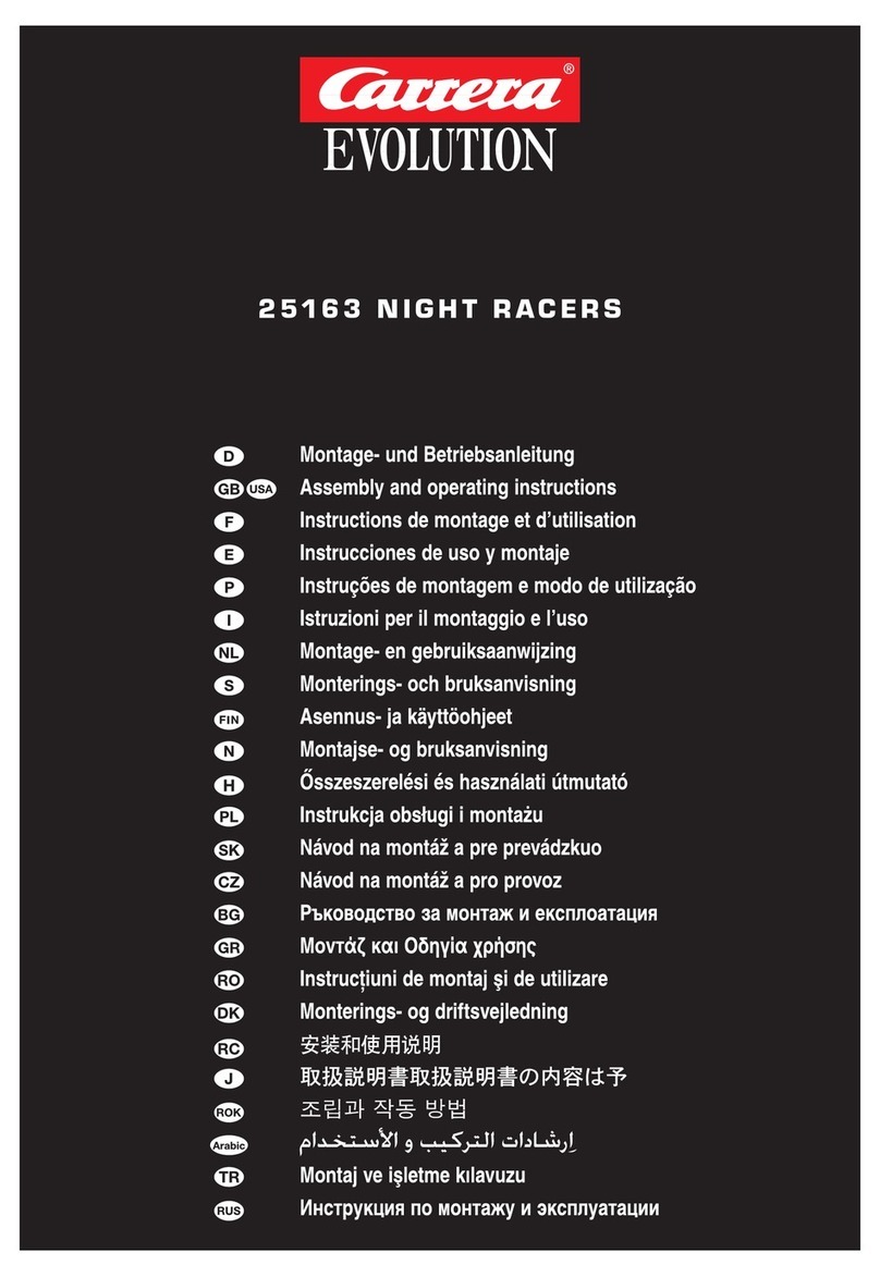 Carrera EVOLUTION 25163 NIGHT RACERS Assembly and operating instructions