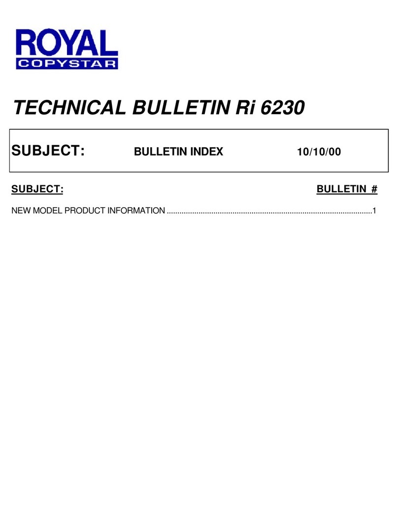 Royal Copystar Ri 6230 Technical bulletin