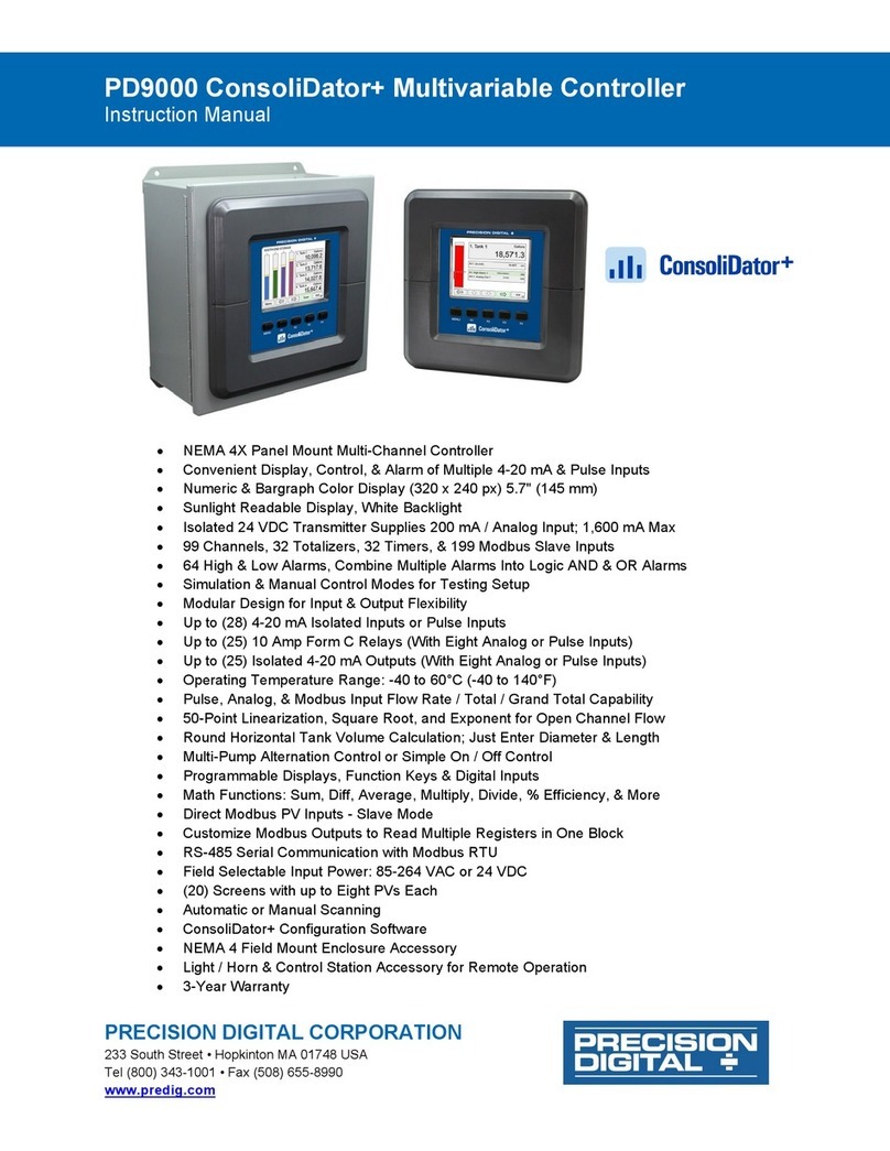 PRECISION DIGITAL PD9000 ConsoliDator+ instruction manual