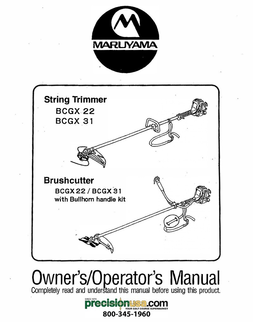 Maruyama BCGX 22 Owner's/operator's manual