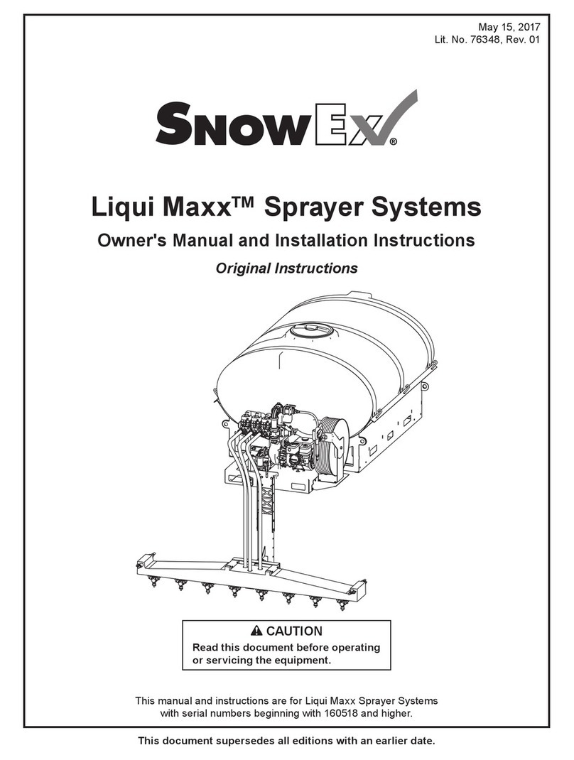 Douglas Dynamics SnowEx Liqui Maxx Owner's manual and installation instructions