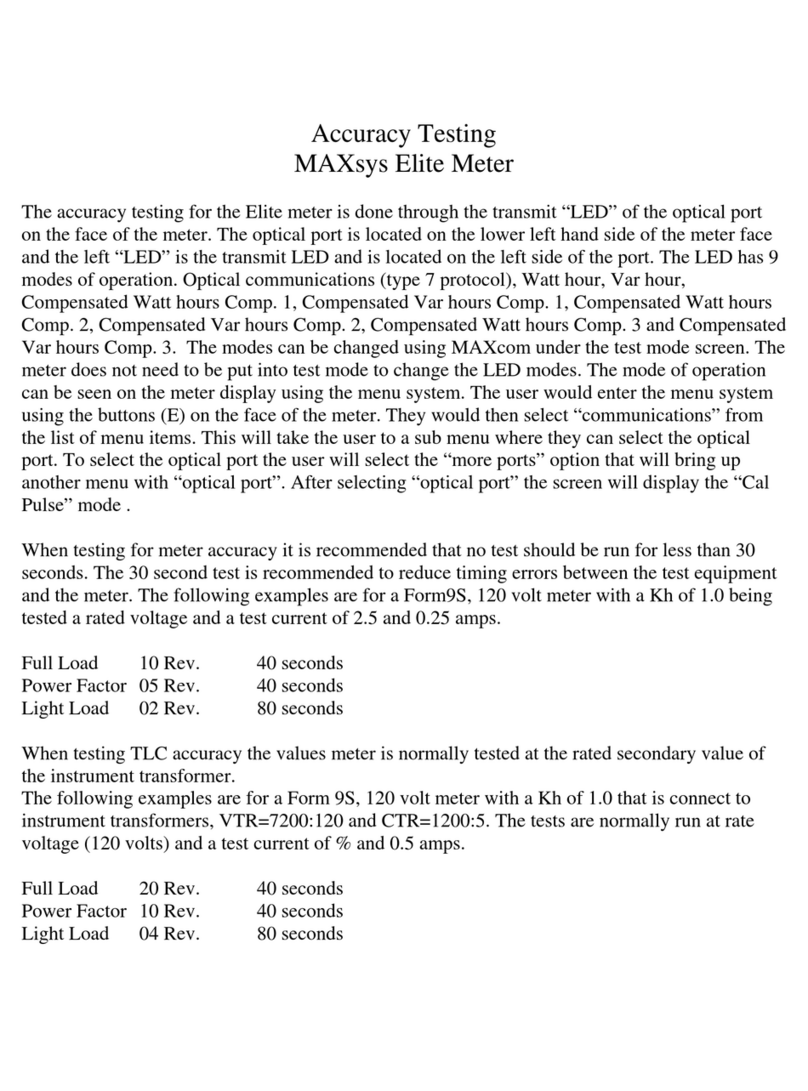 Landis & Gyr MAXsys E850 Elite Accuracy Testing