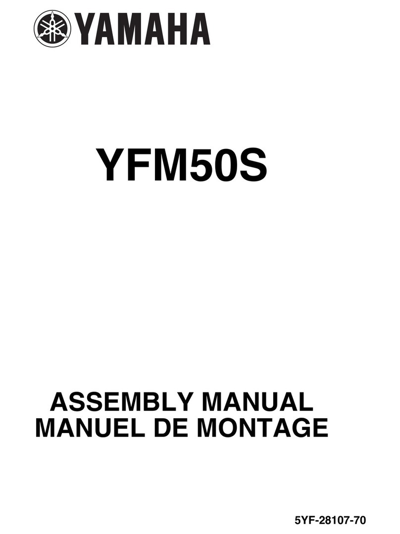 Yamaha RAPTOR YFM50S User manual
