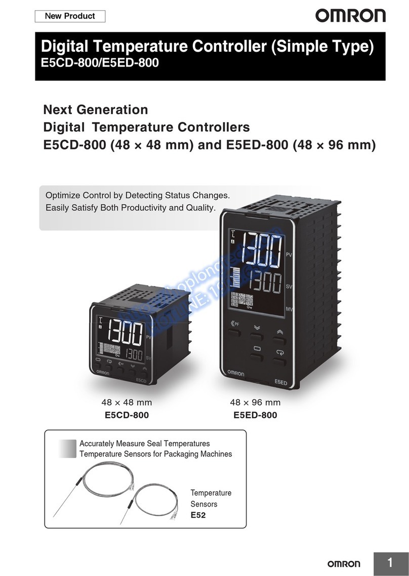 Omron E5CD-800 User manual