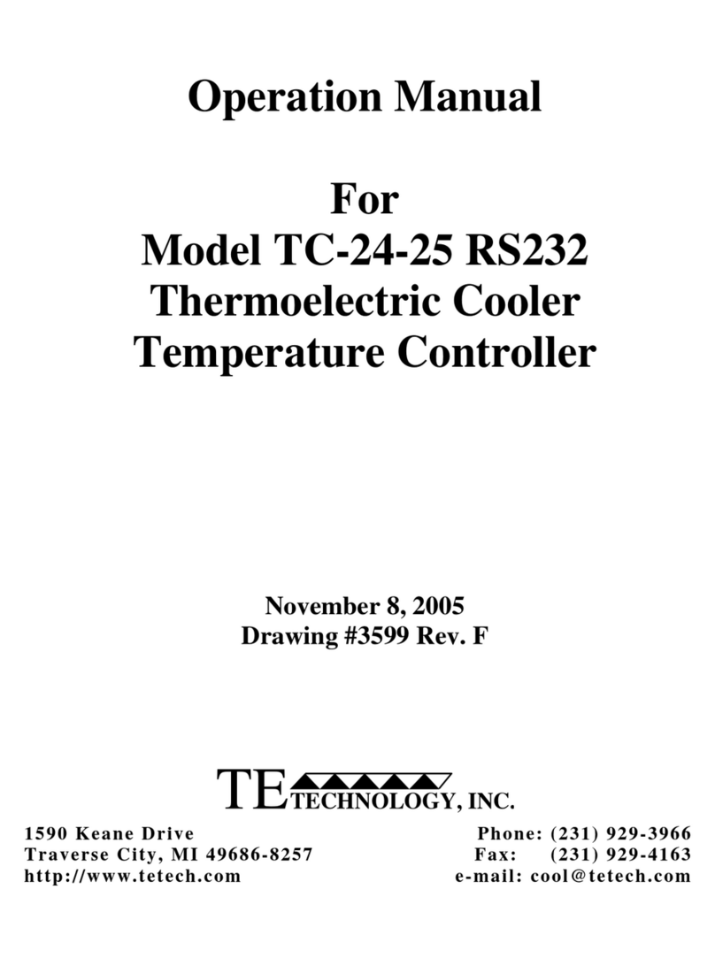 TE Technology TC-24-25 Operation manual