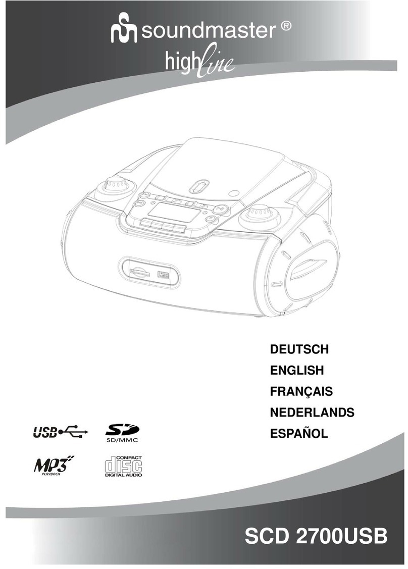 SOUNDMASTER High line SCD 2700USB User manual