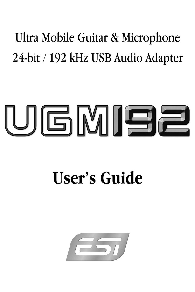 ESI UGM192 user guide