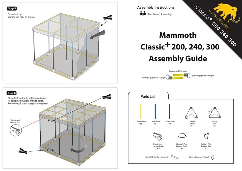 Mammoth Tents Classic+ 200 Assembly guide