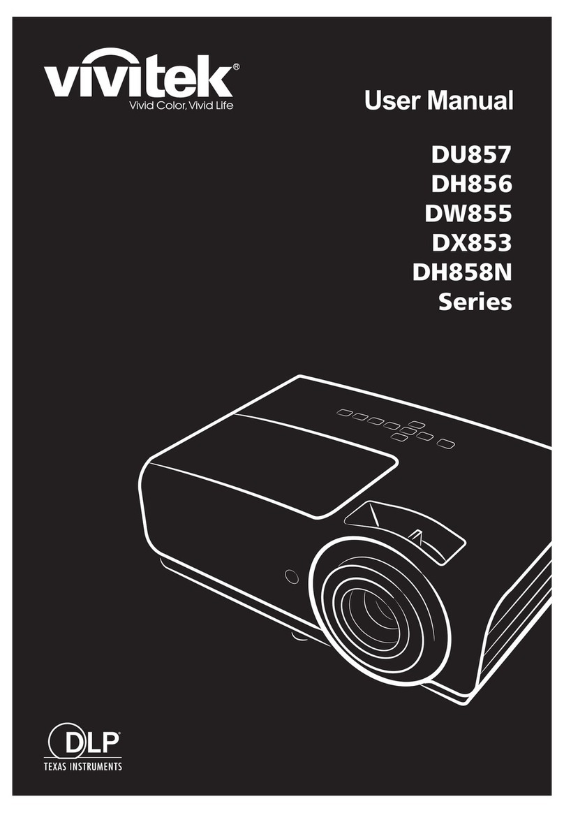 DLP Texas Instruments Vivitek DU857 Series User manual