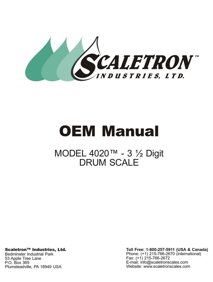 Scaletron 4020 Installation and operation manual