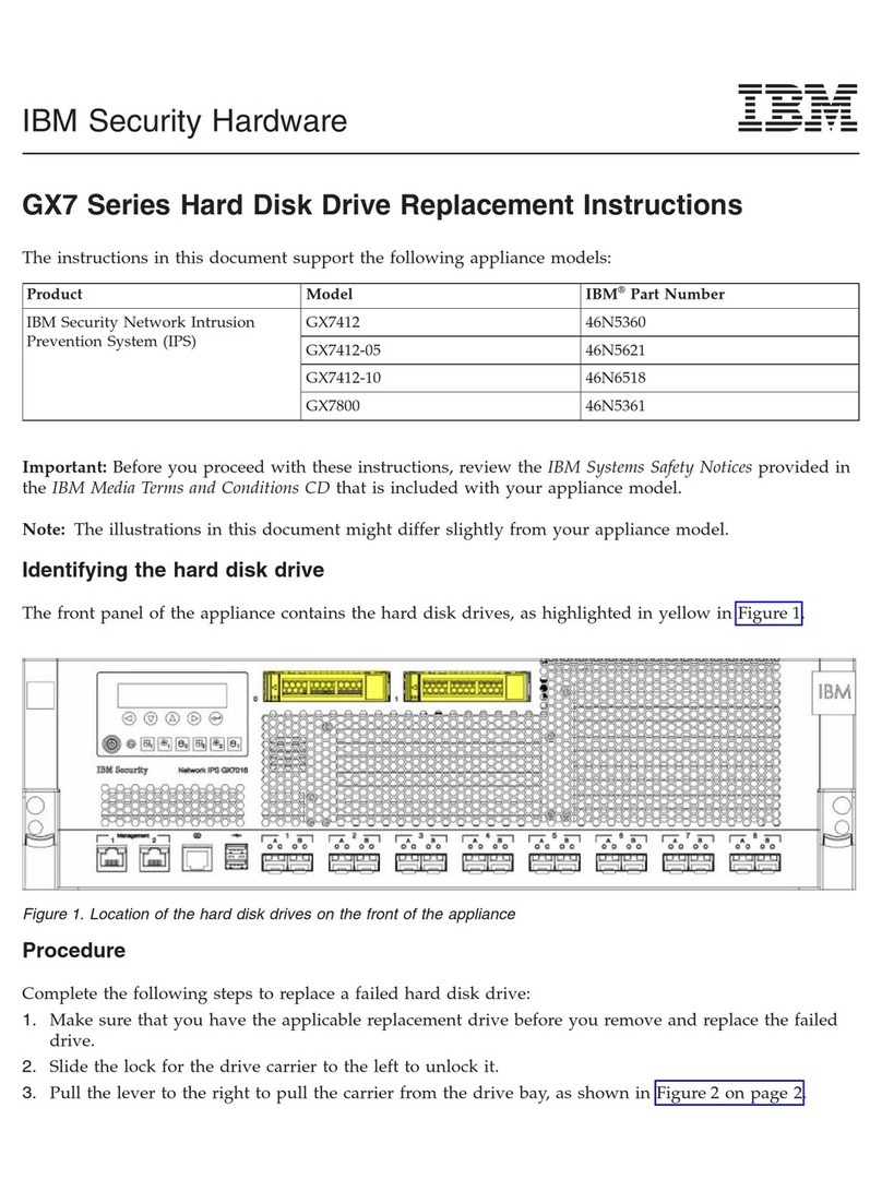 IBM GX7 Series Replacement instructions IBM GX7 Series Replacement instructions