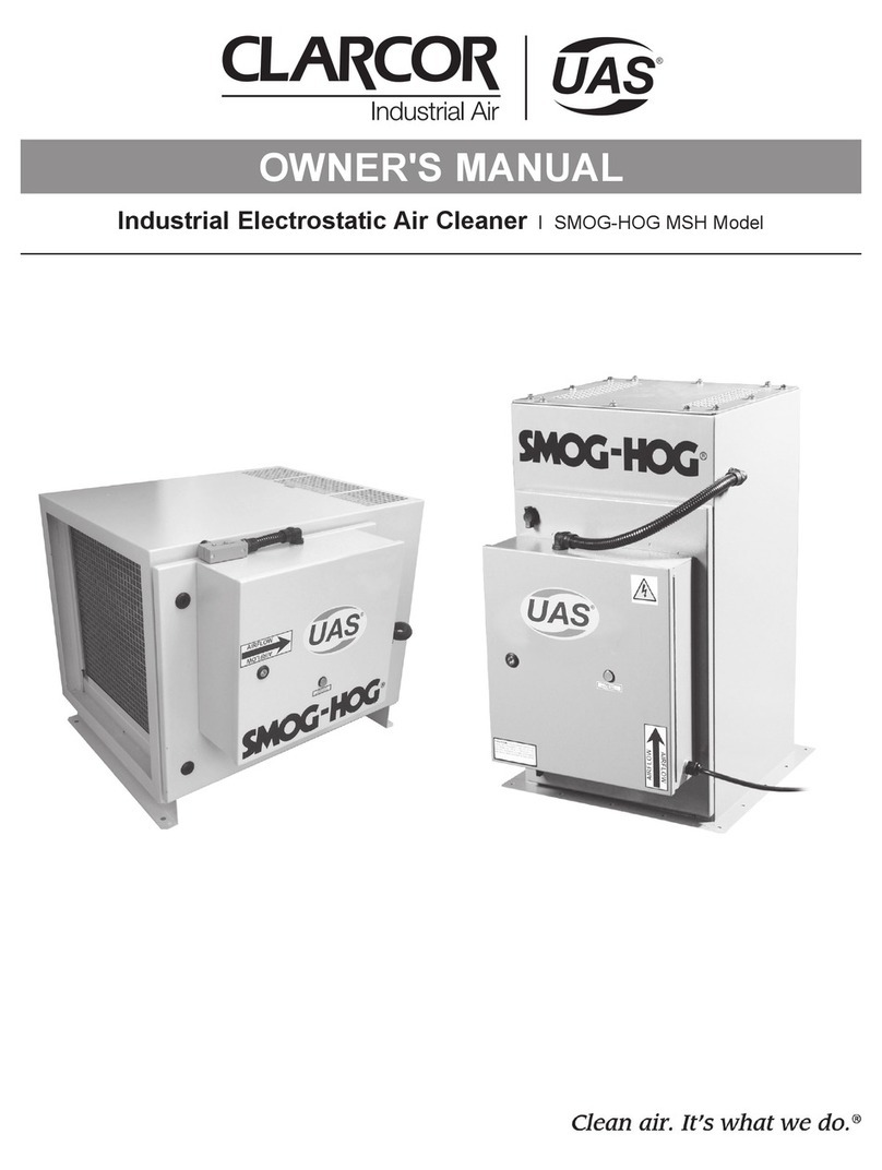 UAS CLARCOR SMOG-HOG MSH Series owner's manual