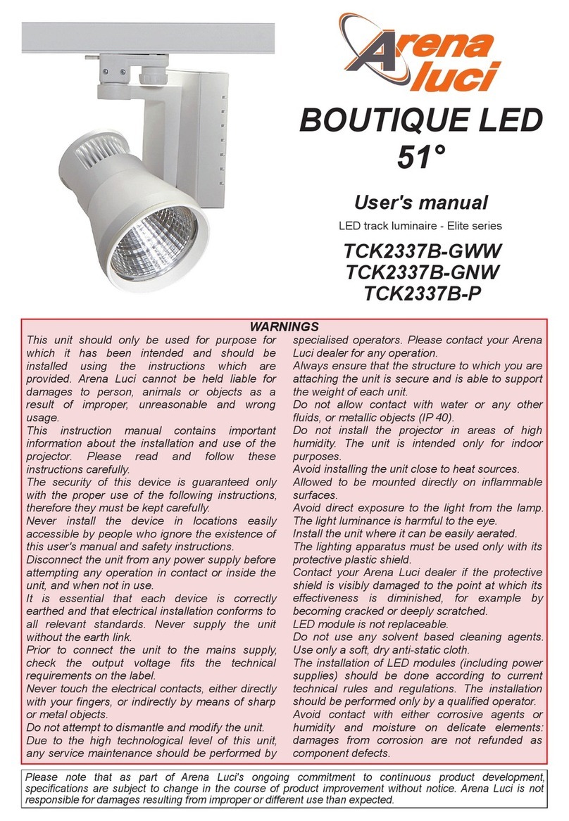 Arena Luci Elite Series user manual