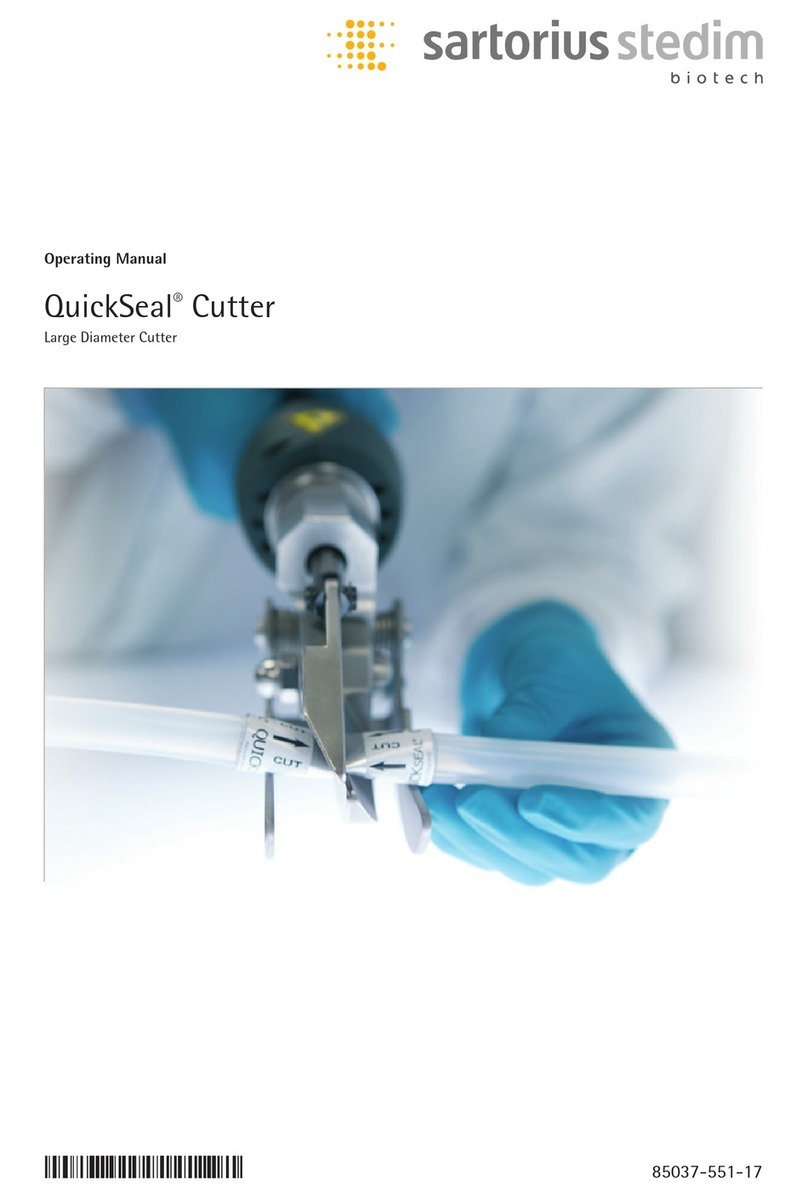 Sartorius Stedim Biotech QuickSeal Cutter operating manual