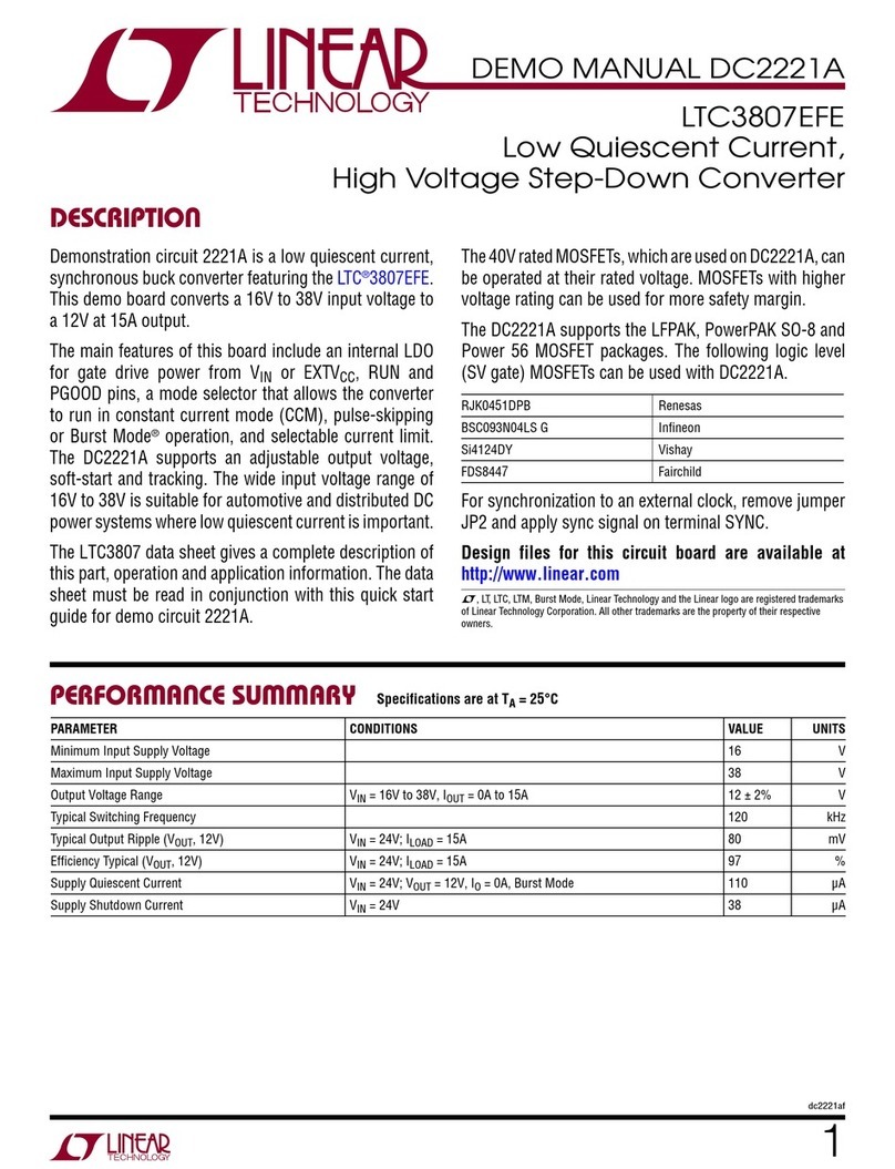 Linear Technology DC2221A Demo Manual