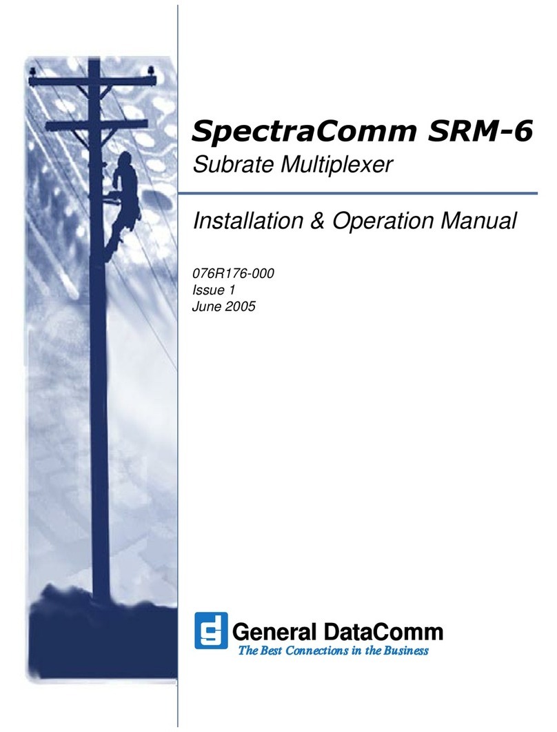 General DataComm SpectraComm SRM-6 User manual