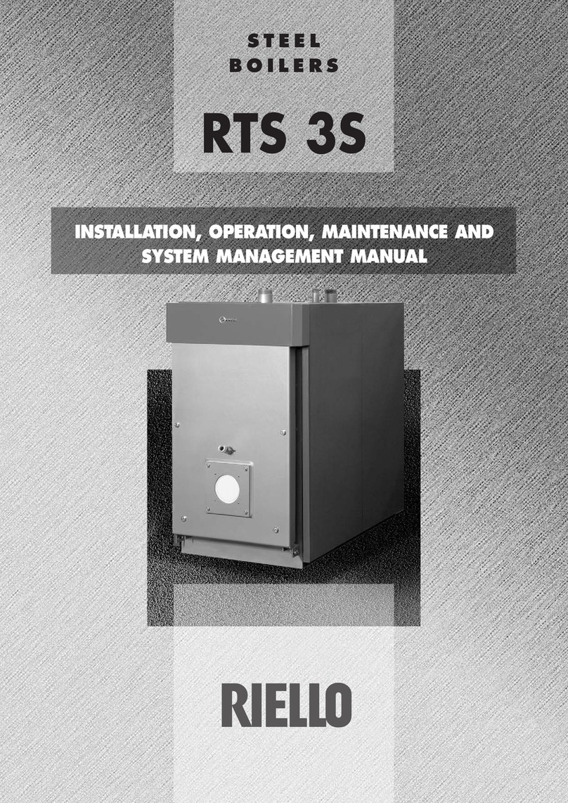Riello RTS 3S INSTALLATION, OPERATION, MAINTENANCE AND SYSTEM MANAGEMENT MANUAL