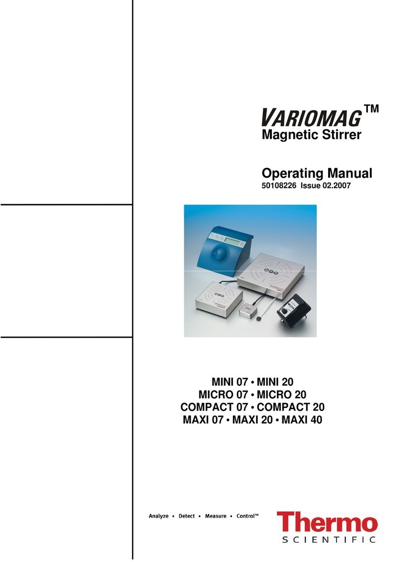 Thermo Scientific VARIOMAG MINI 07 User manual Thermo Scientific VARIOMAG MINI 07 User manual