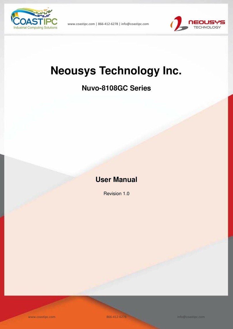 Neousys Technology Nuvo-8108GC Series User manual