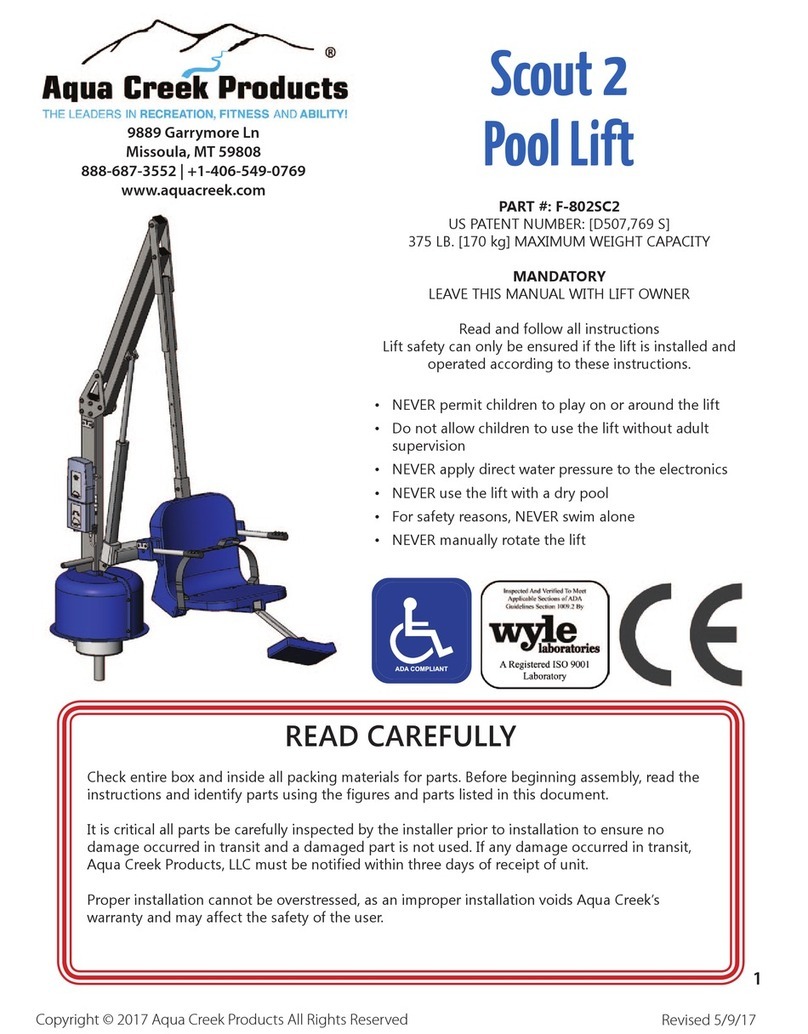 Aqua Creek Products Scout 2 User manual