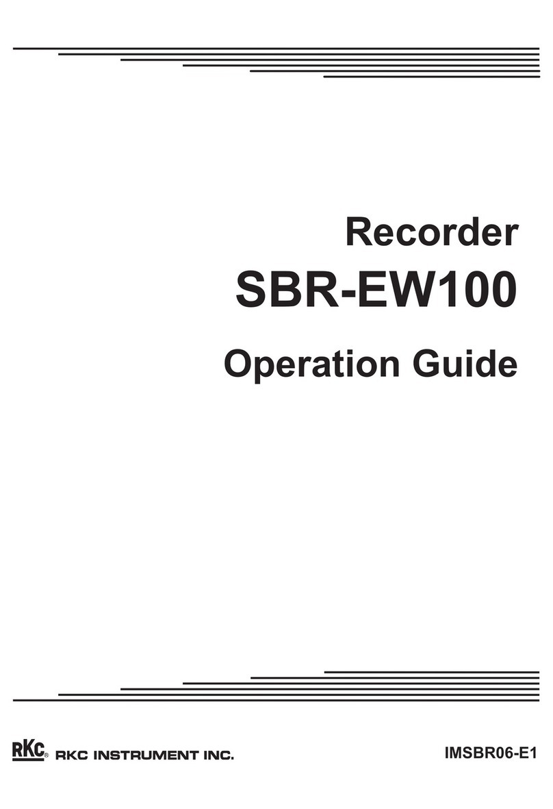 RKC INSTRUMENT SBR-EW100 Operation guide