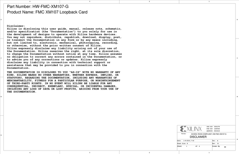 Xilinx FMC XM107 Quick start guide