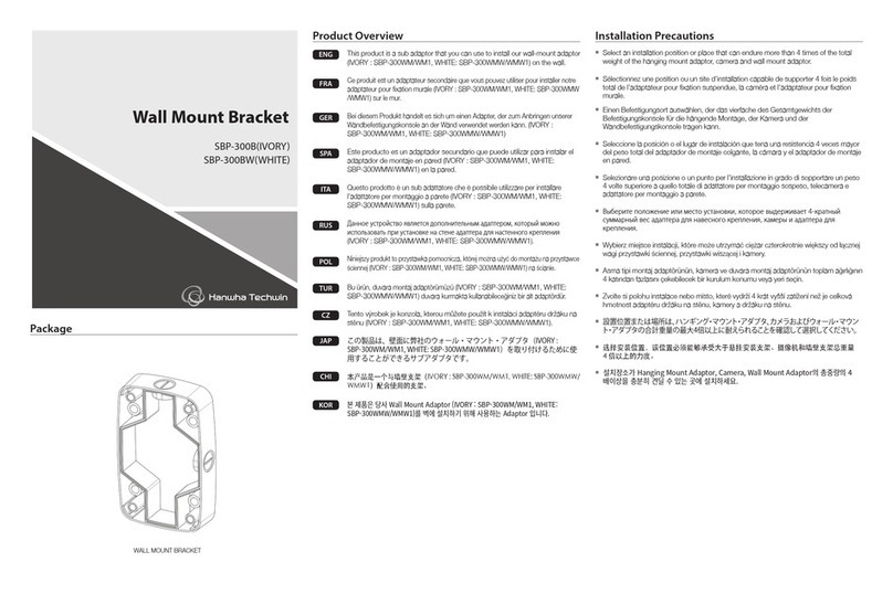 Hanwha Techwin SBP-300B User manual