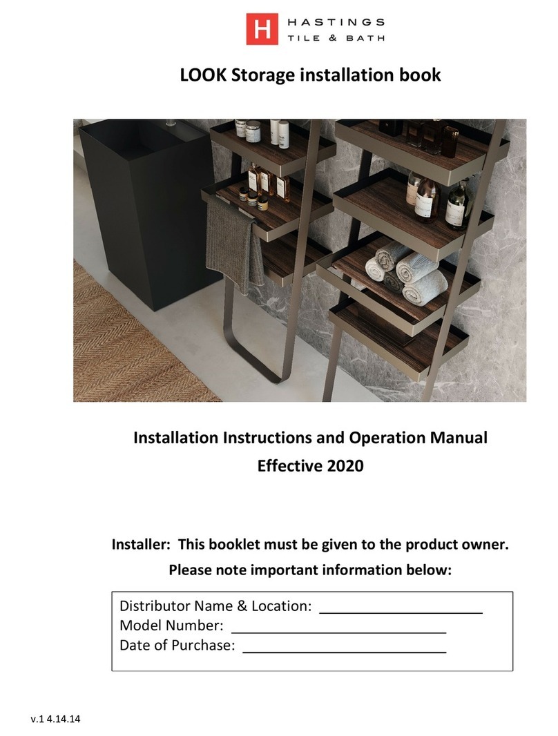 Hastings LOOK Storage Instruction and installation book