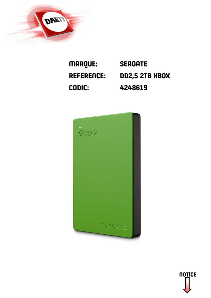 Seagate DD2,5 2TB XBOX User manual