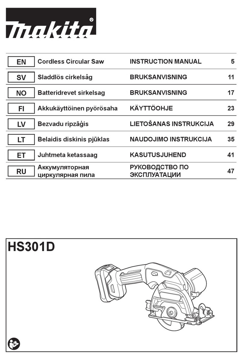 Makita HS301D User manual