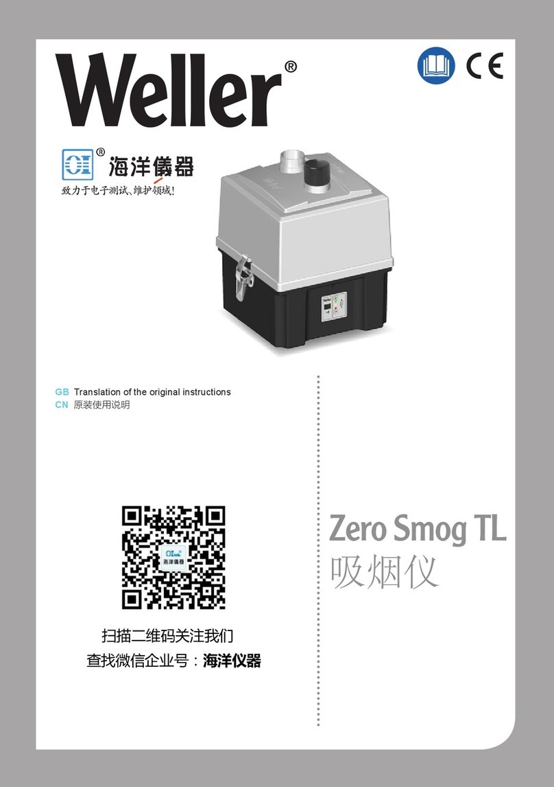 Weller Zero Smog TL Translation of the original instructions