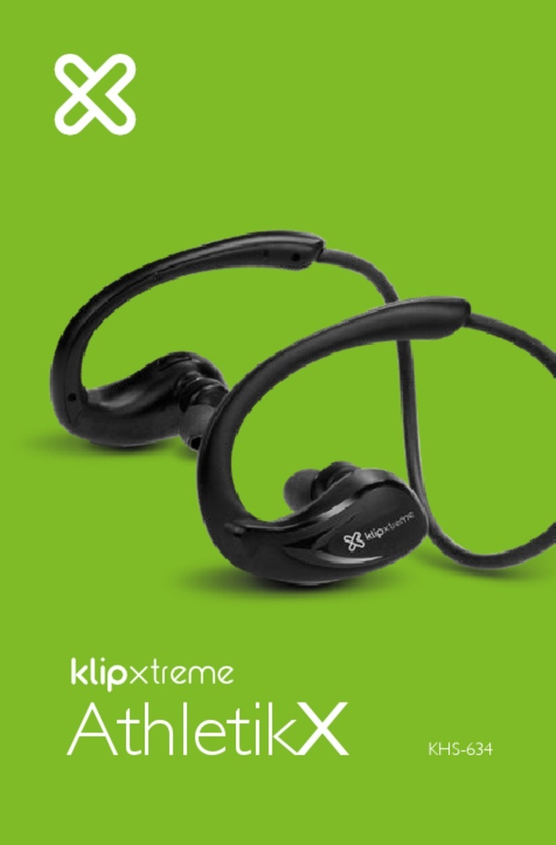 Klip Xtreme AthletikX User manual Klip Xtreme AthletikX User manual
