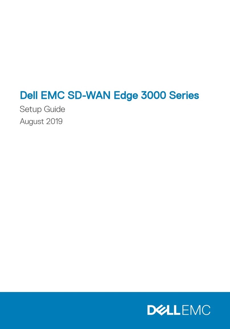 Dell EMC SD-WAN Edge 3000 Series User manual Dell EMC SD-WAN Edge 3000 Series User manual