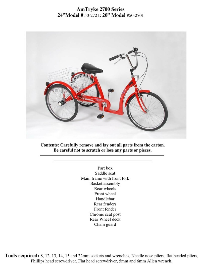 AmTryke 2700 Series Assembly instructions
