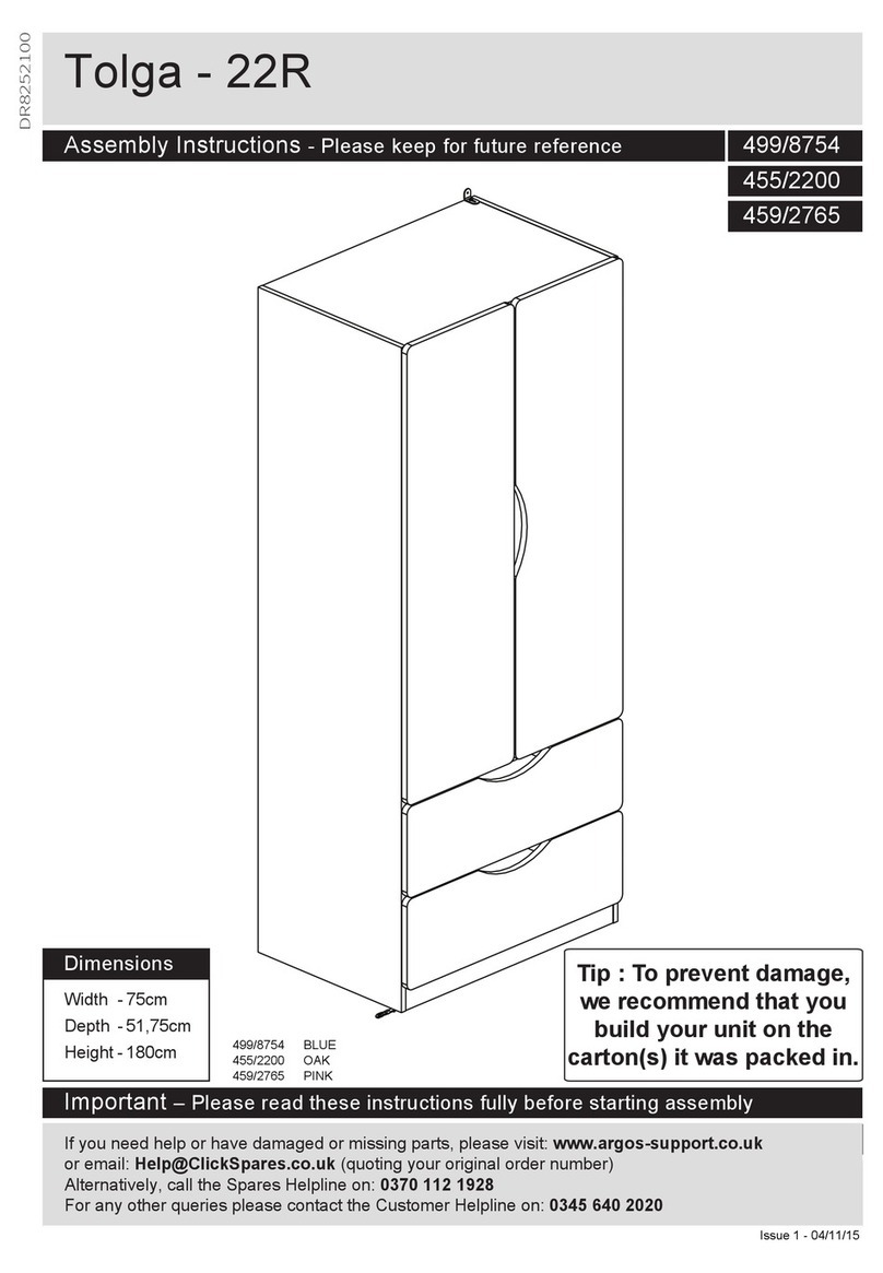 Argos Tolga-22R Assembly instructions