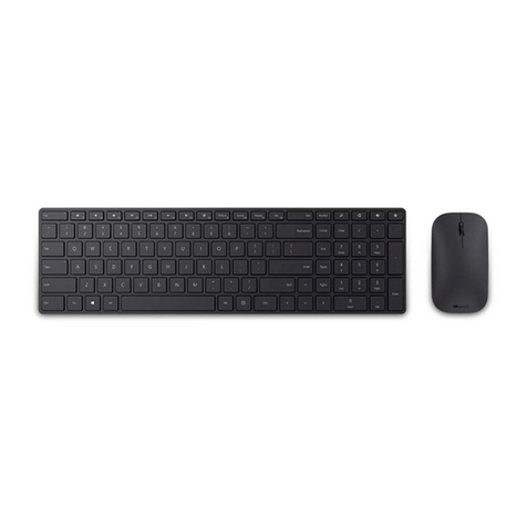 Microsoft Designer Bluetooth Desktop User manual Microsoft Designer Bluetooth Desktop User manual