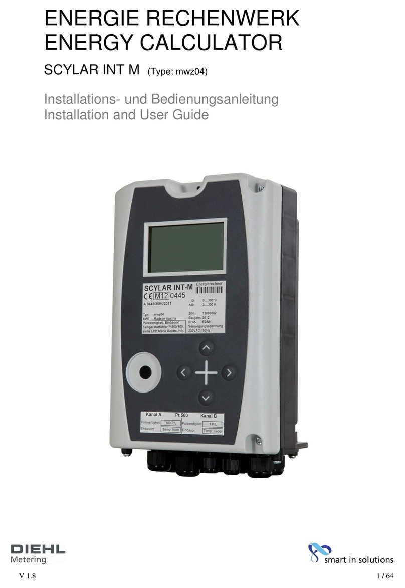 Diehl SCYLAR INT M Installation and user guide