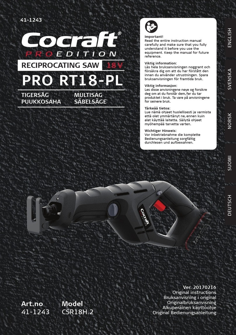 Cocraft PRO RT18-PL User manual