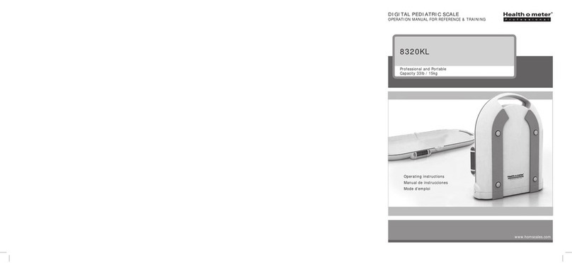 Health O Meter 8320KL User manual