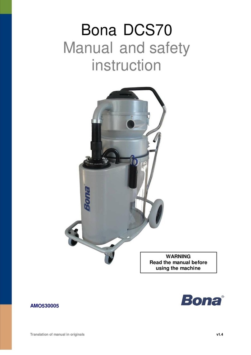 Bona DCS70 Manual and safety instruction